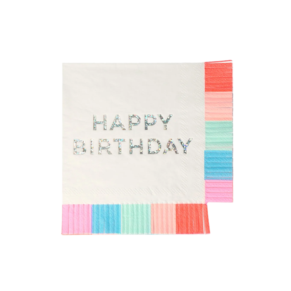 Birthday Fringe Small Napkins