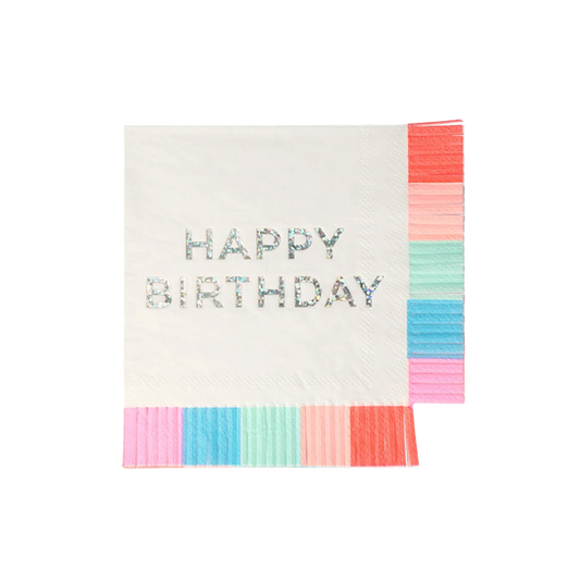 Birthday Fringe Small Napkins