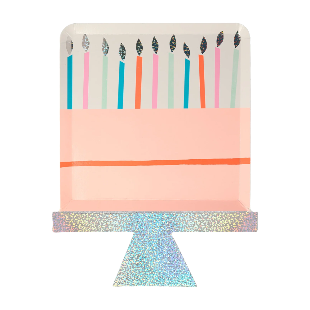 Birthday Cake Plate