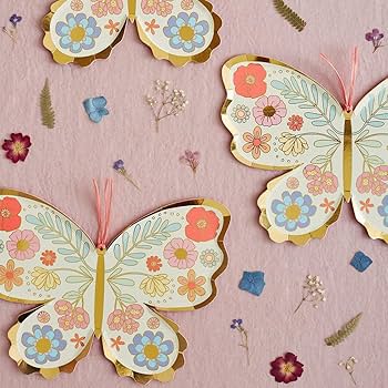 Floral Butterfly Plate