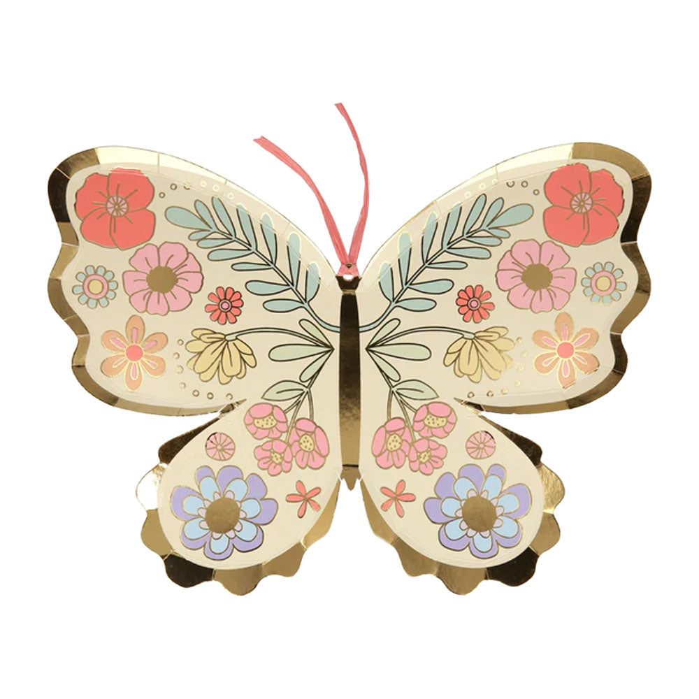 Floral Butterfly Plate