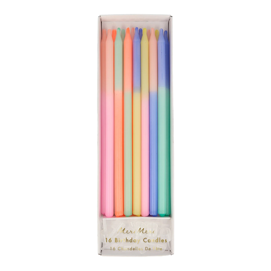 Multicolor Color Block Candles