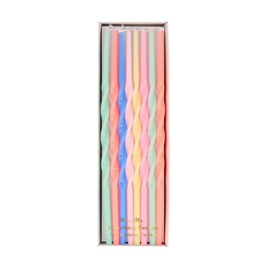 Multicolor Twisted Long Candles