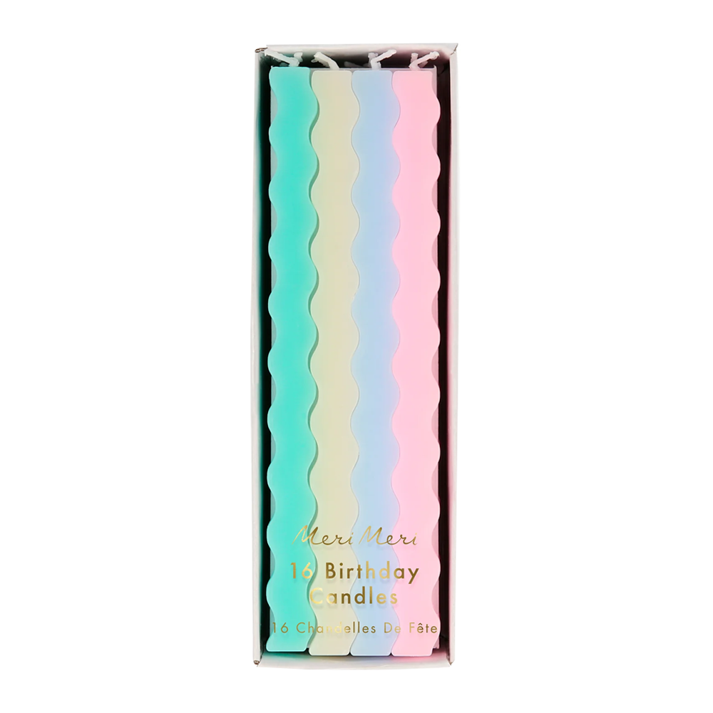 Pastel Wavy Candle