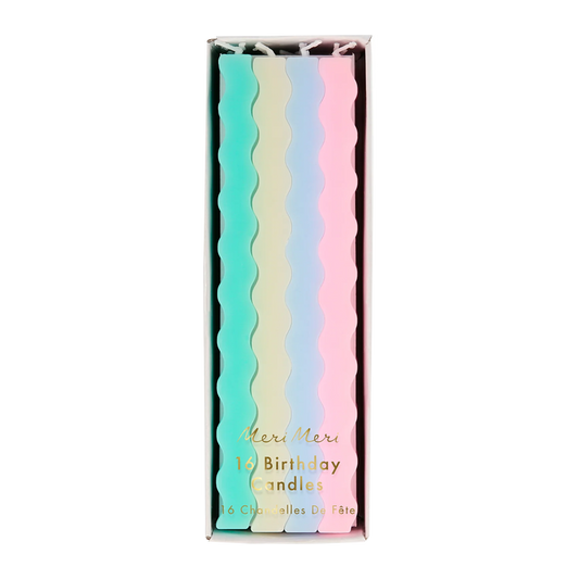 Pastel Wavy Candle