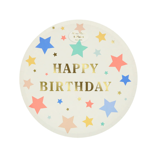 Happy Birthday Stars Side Plate