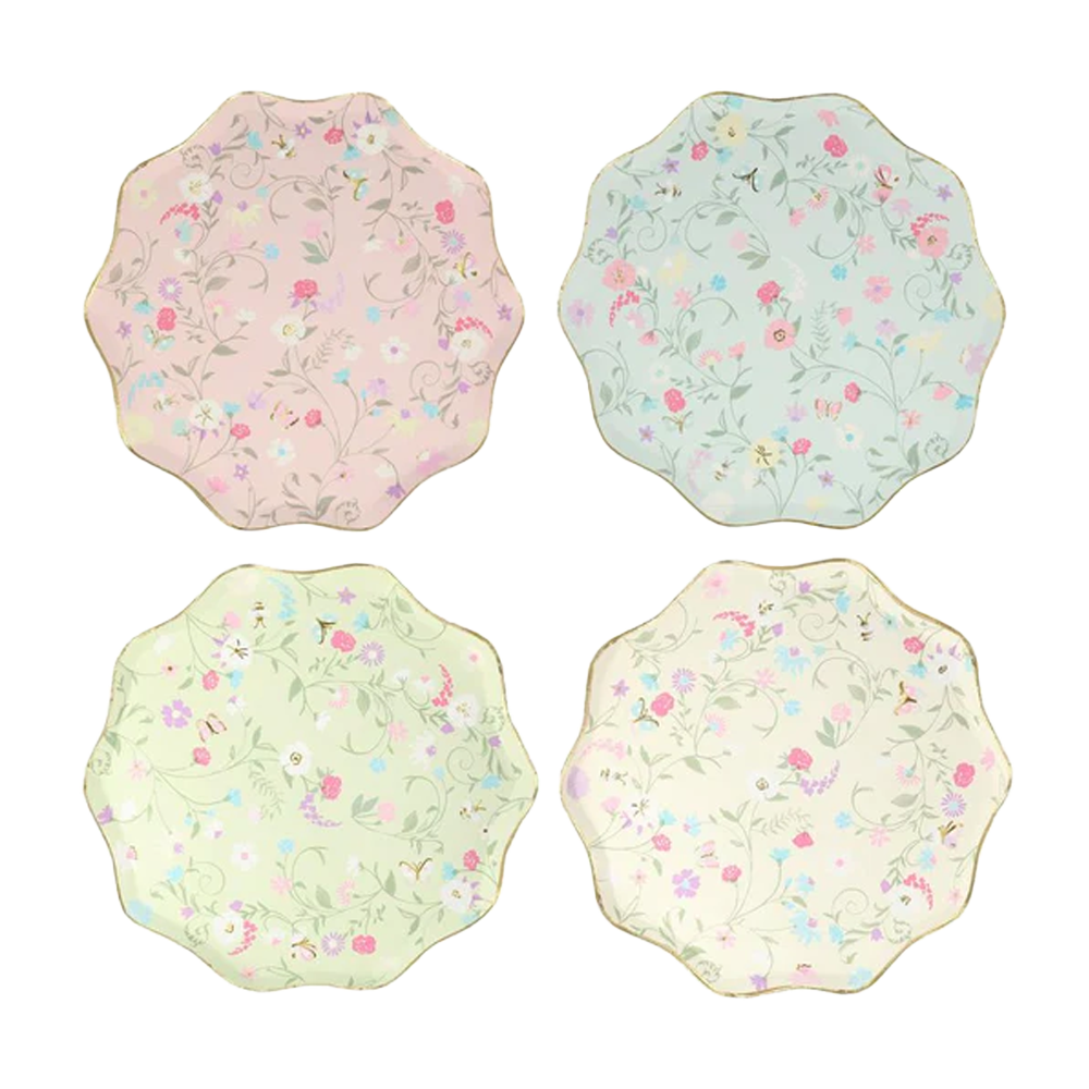 Ladureé Paris Floral Side Plate
