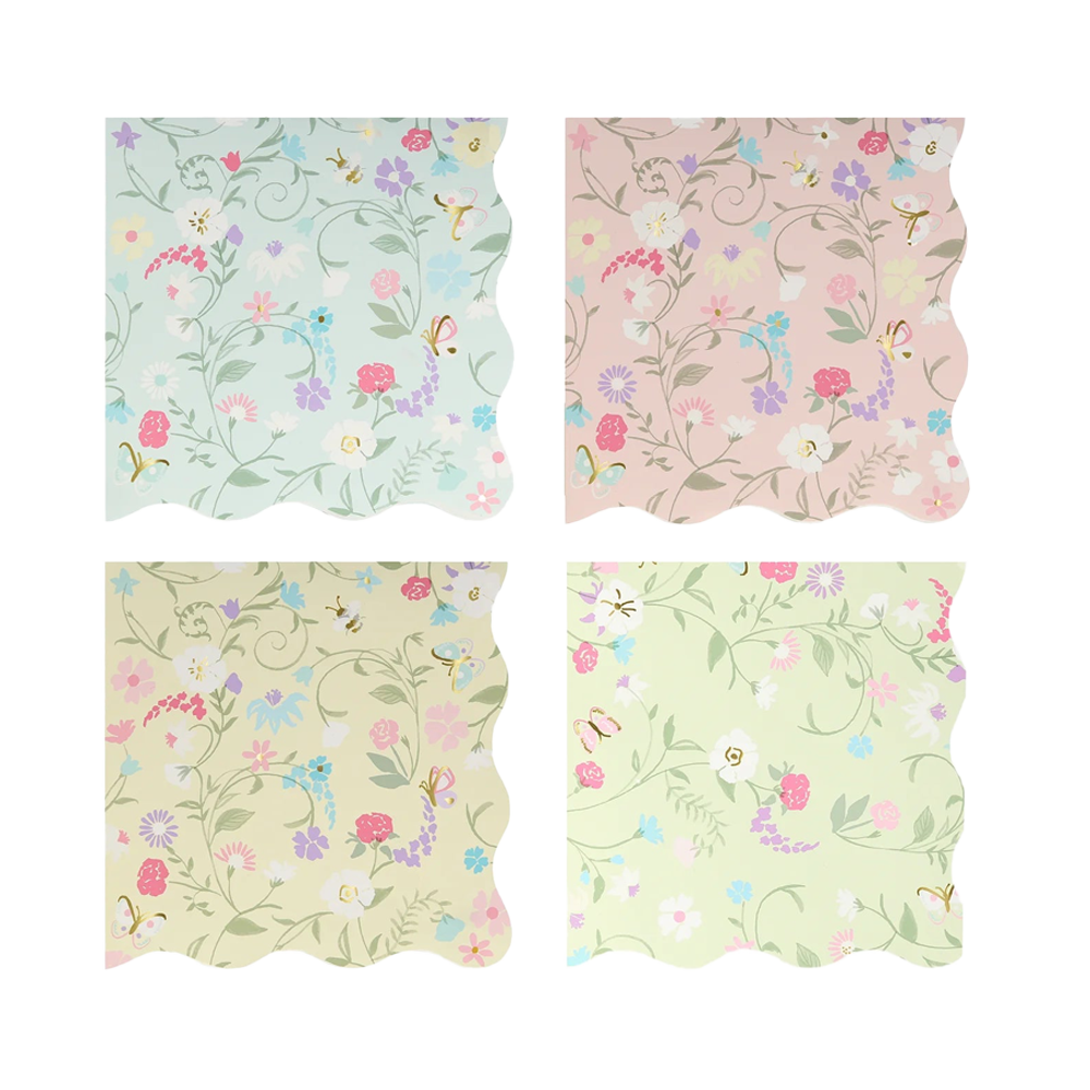 Ladureé Paris Small Floral Napkin