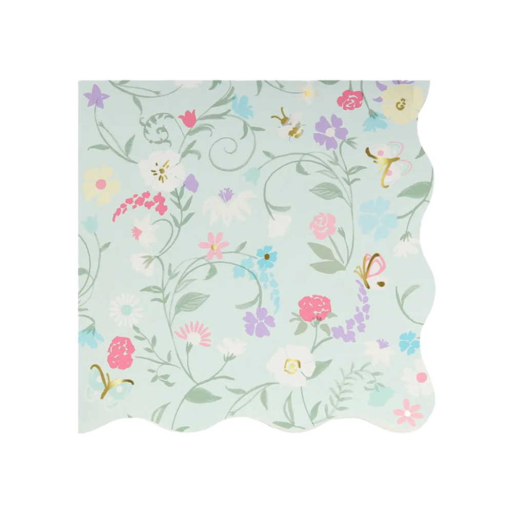 Ladureé Paris Small Floral Napkin