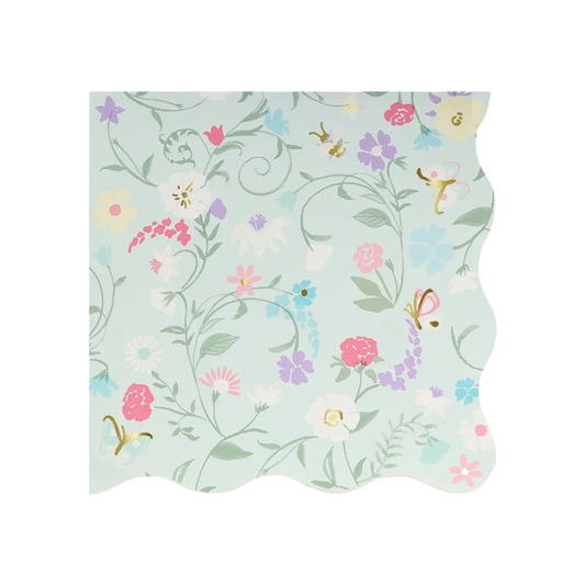 Ladureé Paris Small Floral Napkin