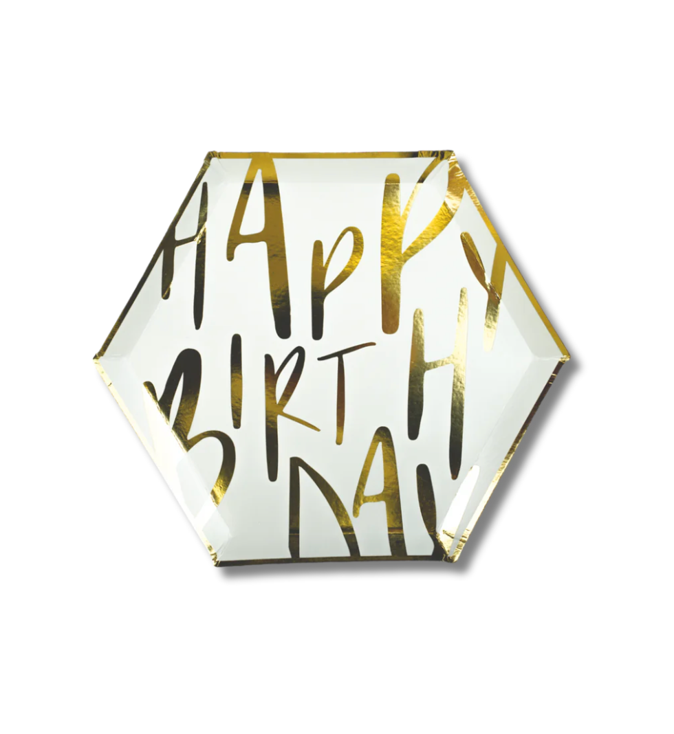 Plato Happy Birthday Hexagonal Chico