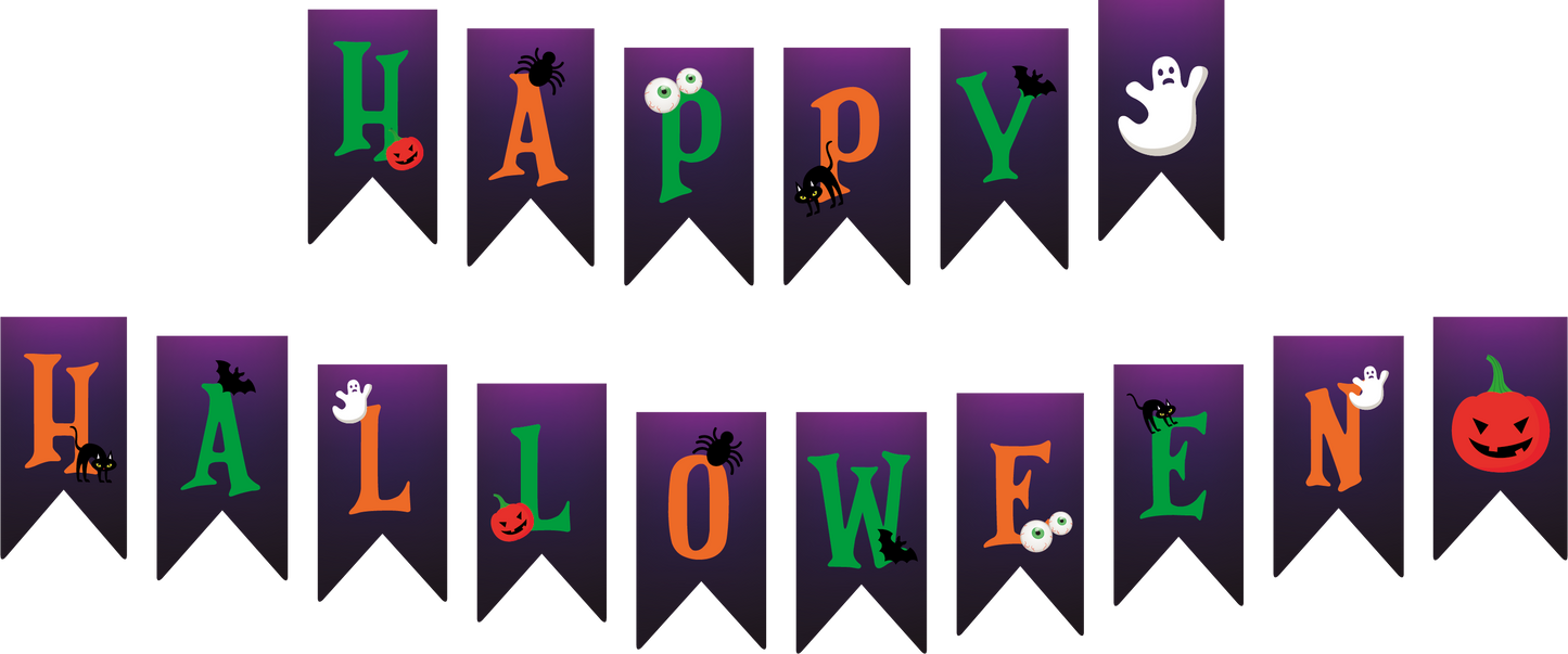 Banner Banderin Halloween