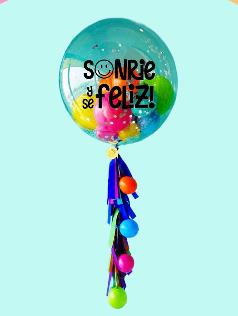 Burbuja con globitos Dia del Niño