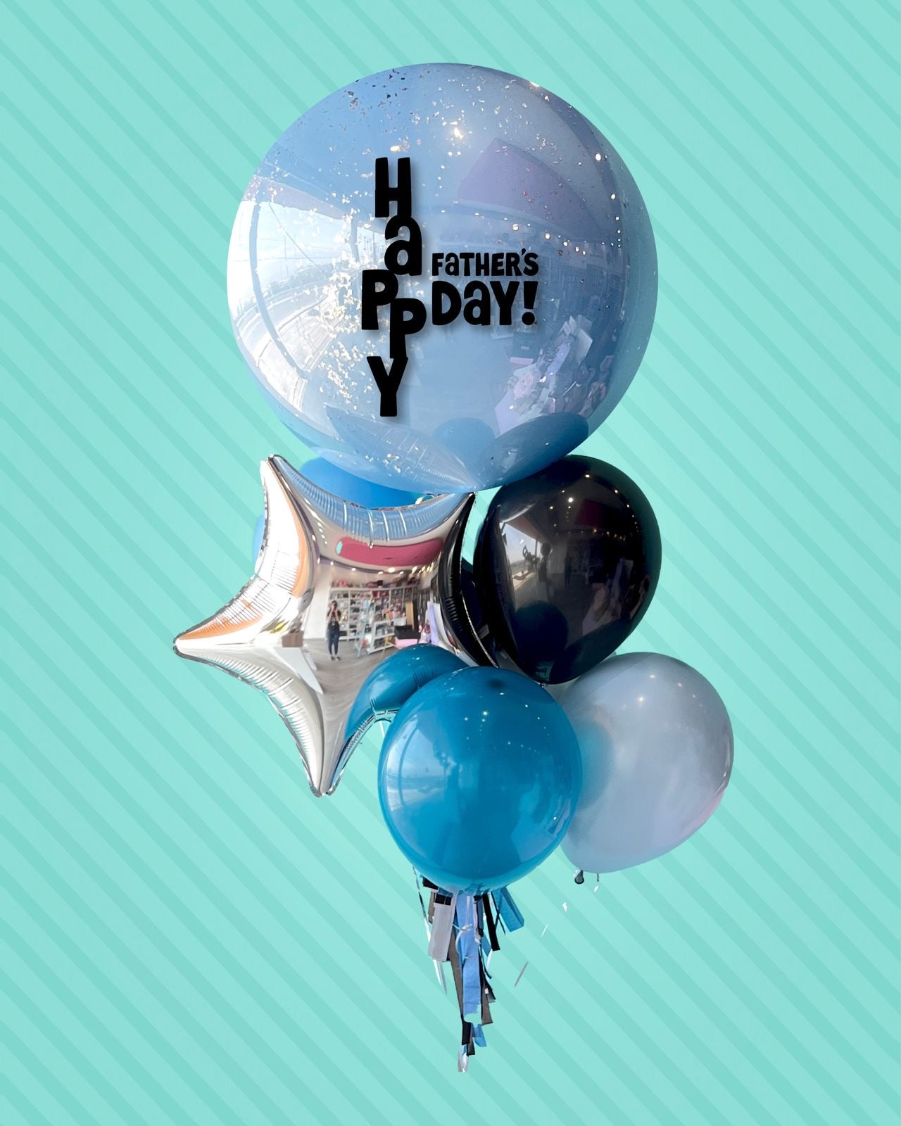 Bouquet jumbo Dia del Padre - Globo Glitter