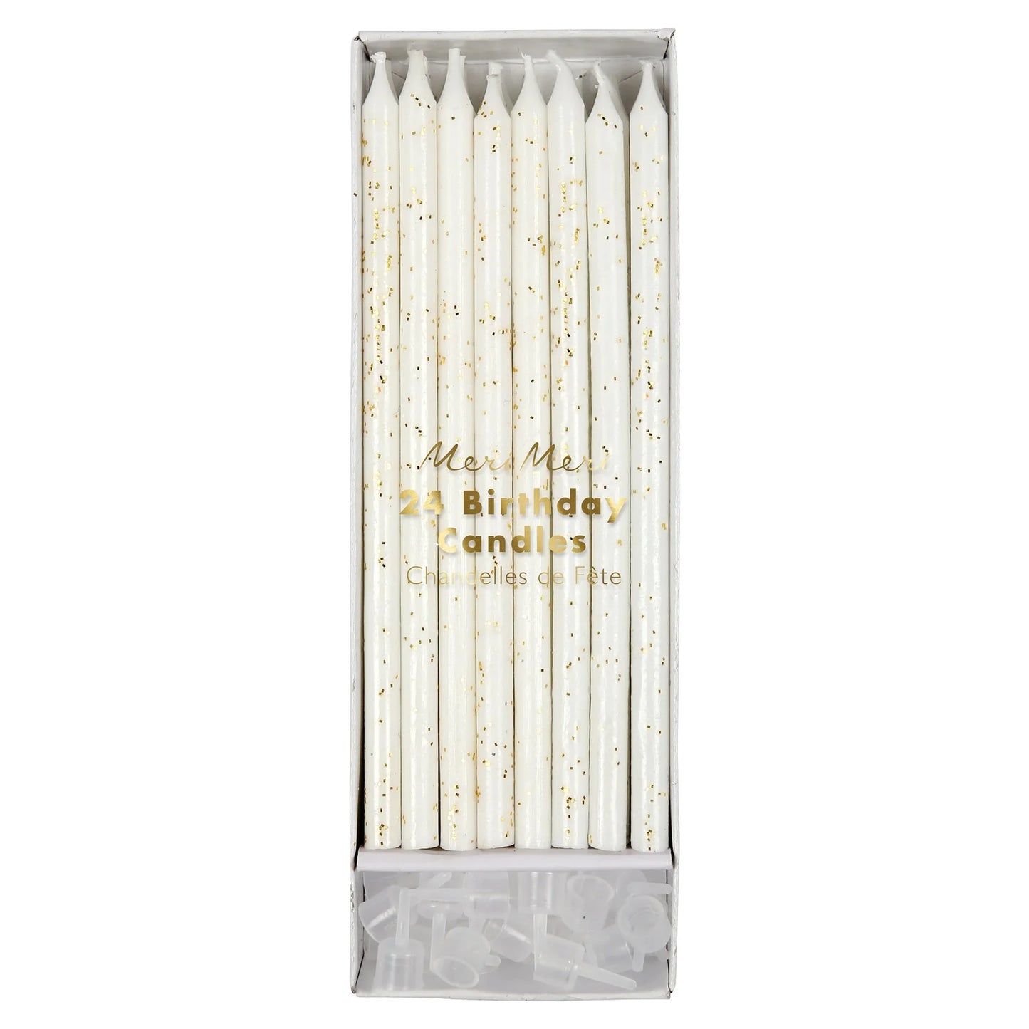 Gold Glitter Birthday Candles