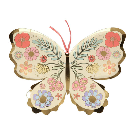 Floral Butterfly Plate