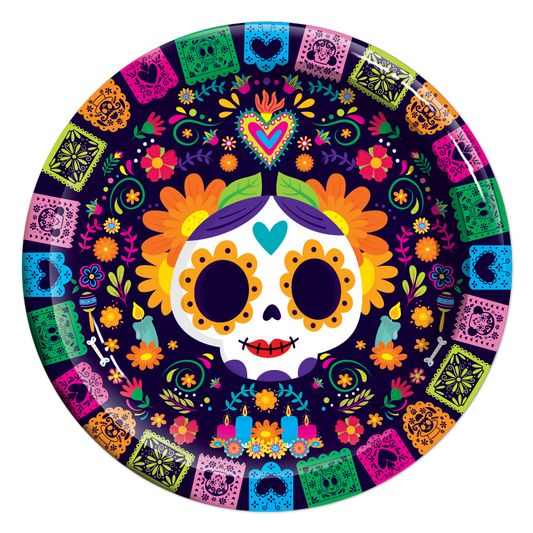 Plato Pastel Dia de Muertos