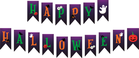 Banner Banderin Halloween