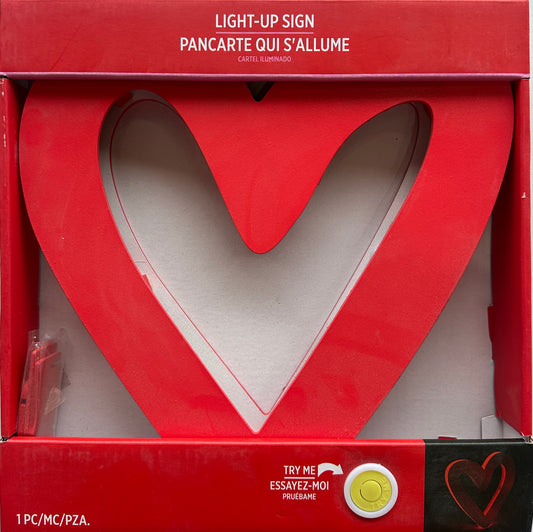Heart Light Up Sign