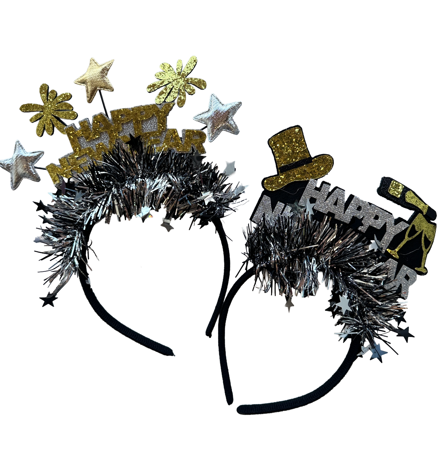 Diadema decorada Happy New Year