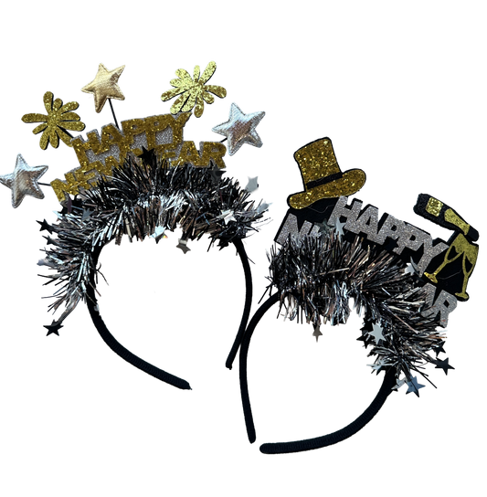 Diadema decorada Happy New Year