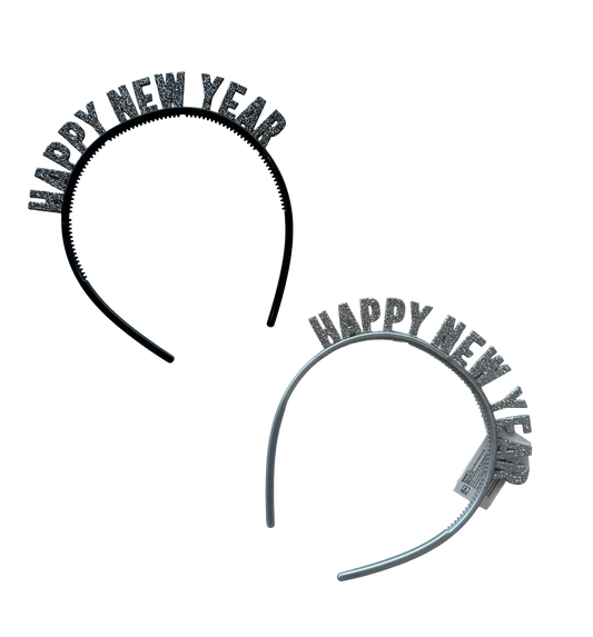Diadema de glitter Happy New Year