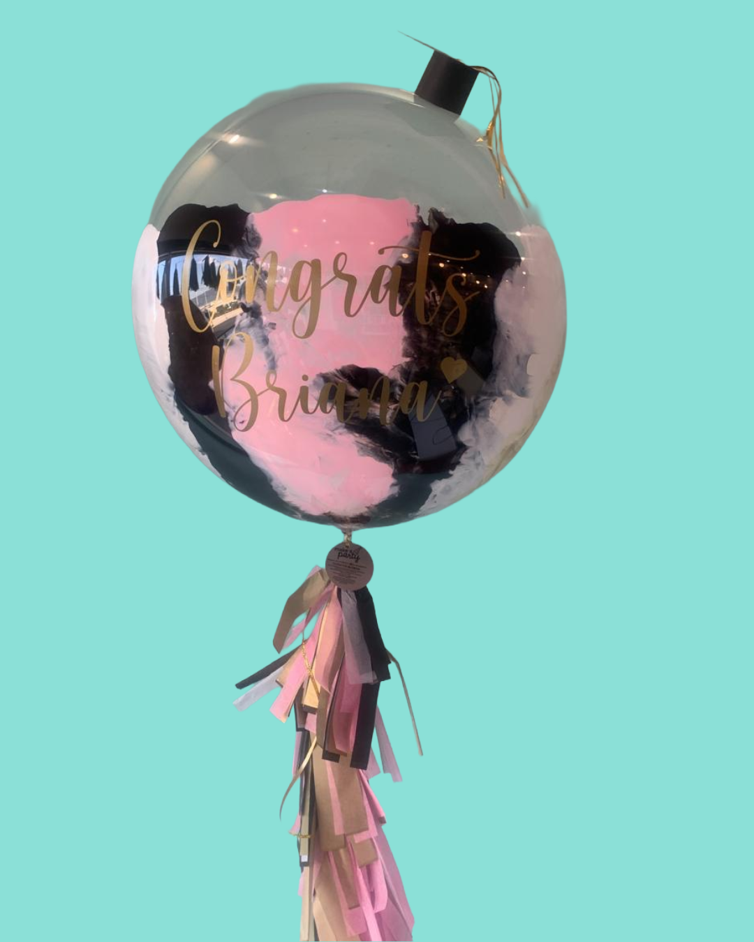 Burbuja con Pintura Rayas Verticales