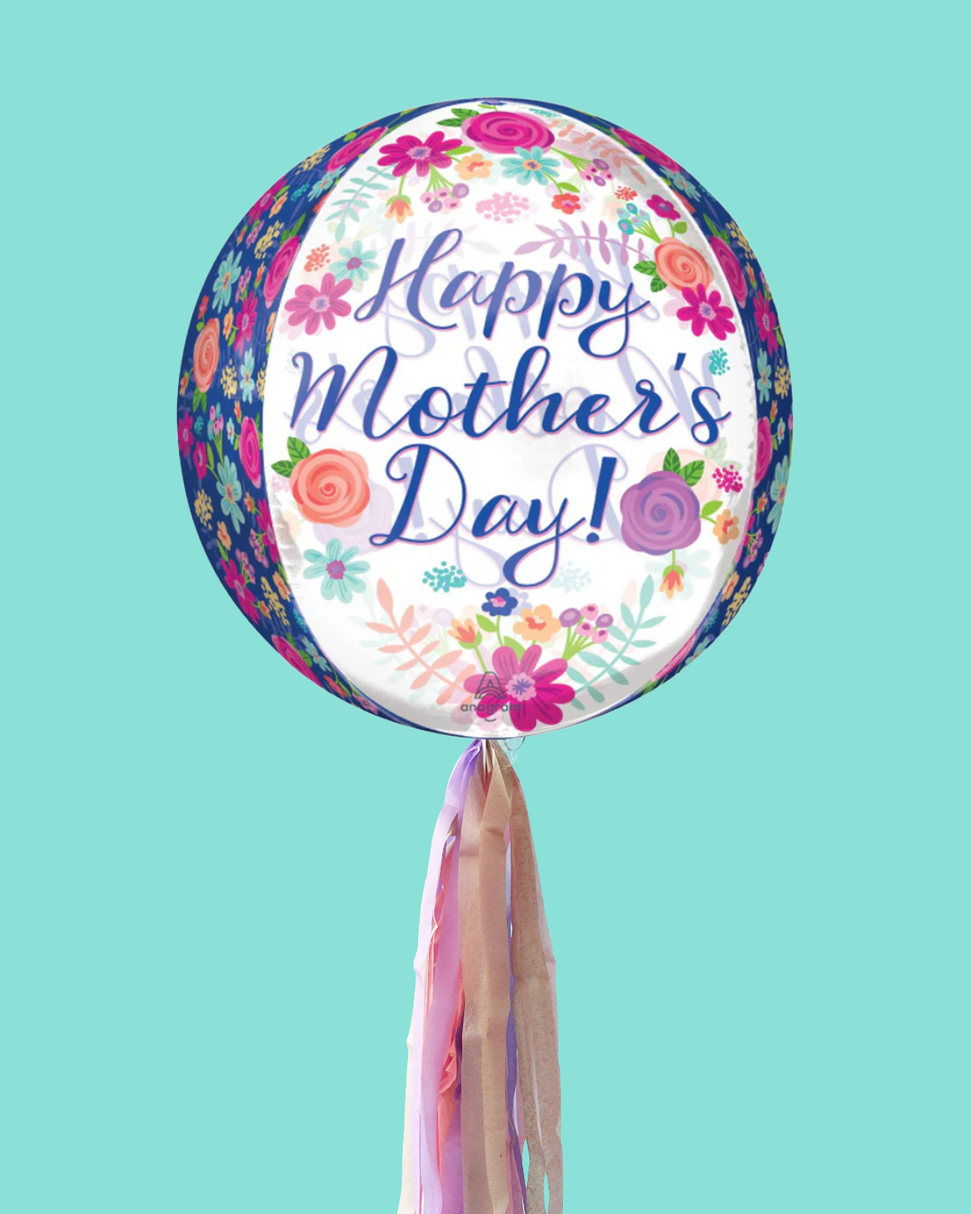 Orbz Mother's Day - Transparente Flores Azul
