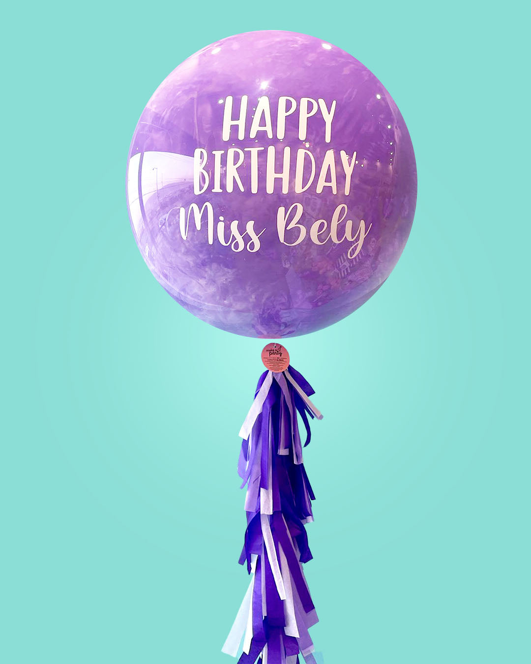 Burbuja con pintura completa - Happy Birthday