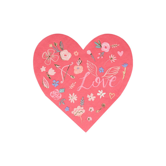 Heart Die Cut Napkin